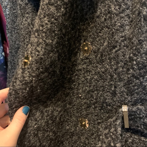 Belted Wool Blend Coat - Picture 4 of 10